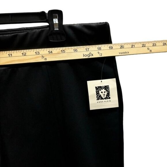 Anne Klein Ankle Pants Size XL Black Stretch - Picture 5 of 9